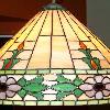 Floral Border Lamp (20" diameter) - Worden Pattern.