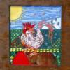 Glass Mosaic Rooster Panel (14"x16").